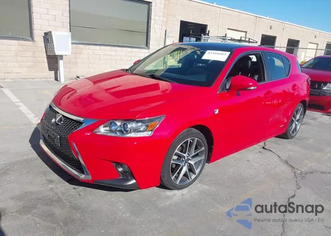 2016 Lexus Ct 200H из США, поврежденный, VIN JTHKD5BH0G2260733